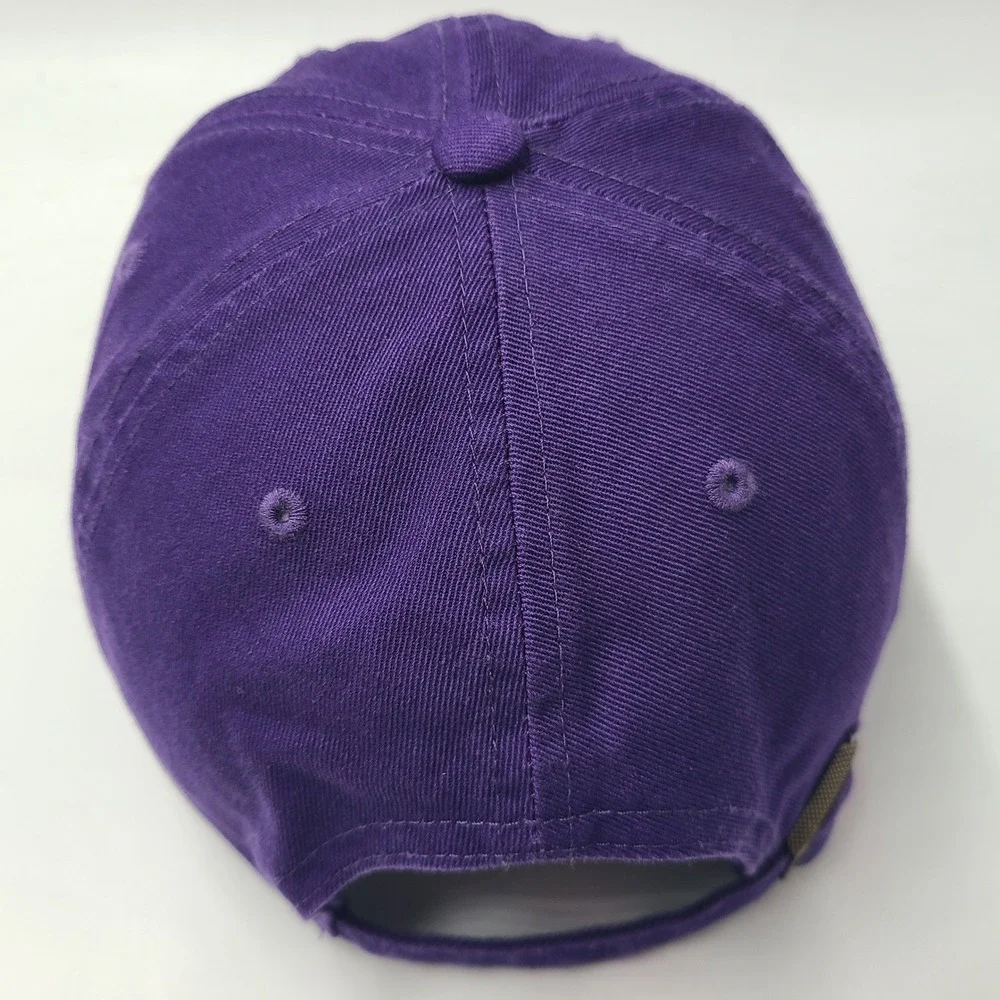 Los Angeles Dodgers Hat Strapback 47 Brand Clean Up Purple White MLB Baseball